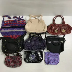 ◆ ANNA SUI アナスイ 8点 まとめ商品 ロゴ ハンドバッグ ショルダーバッグ トートバッグ など タグ付きあり 中古品