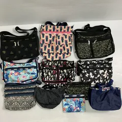 ◆ LeSportsac レスポートサック 11点 まとめ商品 ショルダーバッグ ハンドバッグ ポーチ 総柄 中古品
