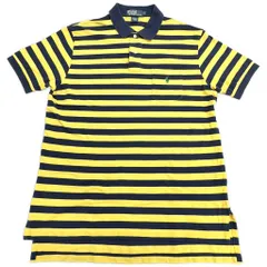 Polo by Ralph Lauren ポロ ラルフローレン ボーダーポロシャツ バイカラー(メンズ L)中古 古着 X8691