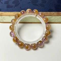 カザフスタン産☆【ストロベリークォーツ】☆ ブレスレット 天然石B 苺
