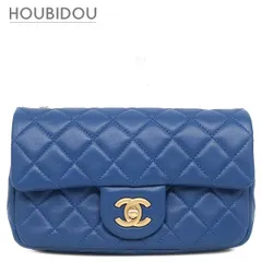 シャネル CHANEL ショルダーバッグ ミニ マトラッセ チェーン ショルダー ラムスキン ブルー ヴィンテージ金具 ココボール  AS1787 30******【中古】