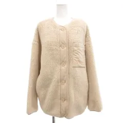 ユニクロ UNIQLO タグ付き マリメッコ 24AW フリースカーディガン L 白 ホワイト /MG