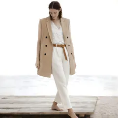 dt528/42《BRUNELLO CUCINELLIブルネロクチネリ》白で叶う涼美脚/春夏パンツ/レディース/アニオナ、ロロピアーナがお好きな方ものサムネイル