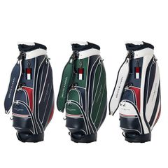 Tommy Hilfiger Golf Caddy Bag for Men, 9.0 inch, 4-way divider, approx. 3.5kg, Cart Bag, Golf Bag, Flag Logo, Plain, Rare, Brand Logo, TOMMY HILFIGER GOLF THMG5FC4