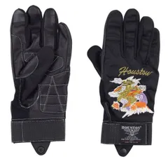 HOUSTON  HTVG-2414S ドラゴンメッシュレザーグローブ BLACK ヒューストン 春夏 DRAGONのサムネイル