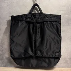PORTER タンカー ヘルメットバッグ ブラック 旧ファスナー ナイロン 吉田カバン γ↑846