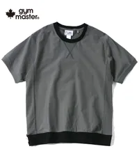 gym master ジムマスター Tシャツ メンズ レディース 7.4oz ヘビーウェイト 半袖Tシャツ 大きいサイズ 無地 クルーネック 綿100% カジュアル G121708 チャコール×ブラックのサムネイル
