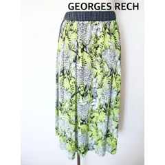 GEORGES RECH　ジョルジュレッシュ　フラワープリントスカート　日本製　花柄　S    裏地あり　ウエストゴム　キレイめ   カジュアル　春夏　送料込み   6466144のサムネイル