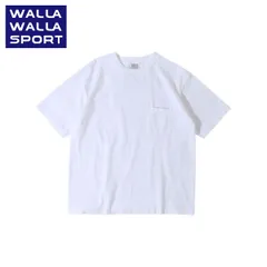 WALLA WALLA SPORT 6oz ポケットTシャツ メンズ｜USAコットン・日本製｜チューブボディ ヴィンテージ風 ワイドシルエット WHITEのサムネイル