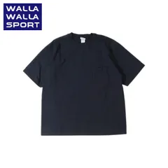 WALLA WALLA SPORT 6oz ポケットTシャツ メンズ｜USAコットン・日本製｜チューブボディ ヴィンテージ風 ワイドシルエット BLACKのサムネイル
