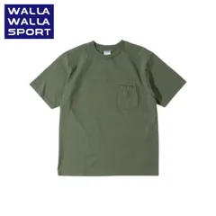 WALLA WALLA SPORT 6oz ポケットTシャツ メンズ｜USAコットン・日本製｜チューブボディ ヴィンテージ風 ワイドシルエット OLD GREENのサムネイル