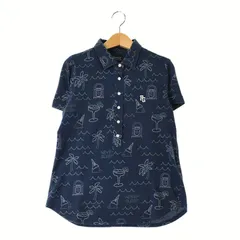 パーリーゲイツ | 1(M相当) | レディース 半袖ポロシャツ ネイビー系 春夏【中古】ゴルフウェア