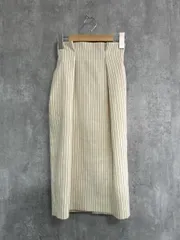 UNITED ARROWS ユナイテッドアローズ ストライプ柄 タイト スカート size38/白ｘ黒 ■■ レディース