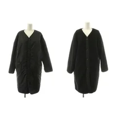 アルファ ALPHA INDUSTRIES リバーシブルライナーボアナイロンコート ロング ノーカラー 中綿 M 黒 ブラック TA7040-001 /KU ■ECB003のサムネイル