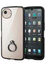 新品 エレコム AQUOS wish4 (SH-52E / SHG13) ケース カバー 透明 リング付き 耐衝撃 衝撃吸収 ハイブリッド TPU ストラップホール付き ショルダー ストラップシート付 軽量 薄型 傷がつきにくい キズ 硬度 5H カメラ保護