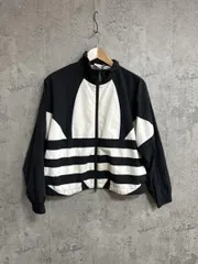 adidas originals アディダスオリジナルス ビッグロゴ トラックジャケット ナイロン ジャケット sizeOT/黒 ■◇ メンズ