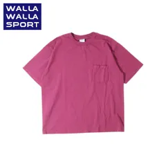 WALLA WALLA SPORT 6oz ポケットTシャツ メンズ｜USAコットン・日本製｜チューブボディ ヴィンテージ風 ワイドシルエット CRANBERRYのサムネイル