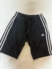 アディダス 3本線 ハーフパンツ ブラック