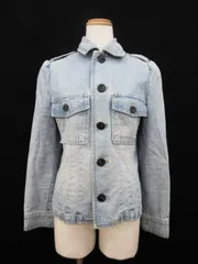 マークジェイコブス MARC JACOBS ジャケット デニム ジーンズ ユーズド加工 長袖 4 青 ブルー 国内正規 /mmのサムネイル