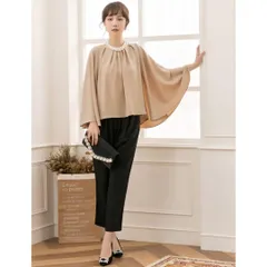 DRESS PLUS 3WAY パンツ ドレス 2点セット ベージュ M