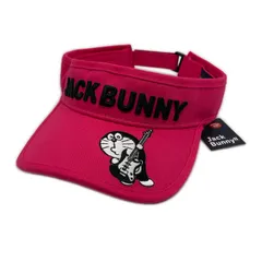 未使用品 ジャックバニー Jack Bunny!! サンバイザー フリー ピンク ×ドラえもん コラボ