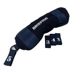 BRIEFING ネイビー キャディバッグ　ヘッドカバー未使用 BRIEFING GOLF（ブリーフィングゴルフ） 最大42% 5/21限定