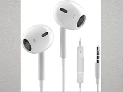 PERFECT MUSIC Earphones ホワイト 3.5mm ジャック 有線 マイク付 未使用 通話可能 ハイレゾ クリア通話 音量調節