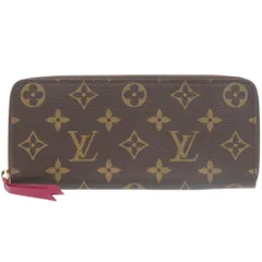 新品同様 ルイ ヴィトン ポルトフォイユ クレマンス モノグラム M60742 フューシャ 長財布 LV 1283 LOUIS VUITTON