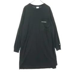 CONVERSE コンバース 長袖 膝丈ワンピース M ブラック レディース 古着のサムネイル