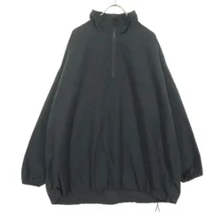 美品 FREAK'S STORE フリークスストア 長袖 ハーフジップ ナイロンジャケット M ブラック メンズ 古着のサムネイル