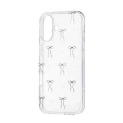 新品 エレコム iPhone 17 ケース カバー リボンデザイン 耐衝撃 衝撃吸収 ハイブリッドケース マイクロドット加工 TPU素材 ストラップホールシート付き カメラ保護 ワイヤレス充電対応 ブラック PM-A25AIMLRIBK