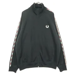 美品 FRED PERRY フレッドペリー ポルトガル製 ワンポイントロゴ 長袖 トラックジャケット L ブラック メンズ 古着