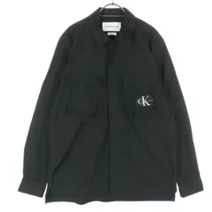 Calvin klein Jeans カルバンクラインジーンズ ワンポイントロゴ 長袖 ジャケット M ブラック メンズ 古着のサムネイル