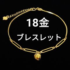 揺れる！18金 K18 PG オープン スクエア ブレスレット アジャスター付 