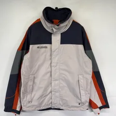 古着 コロンビア Columbia ジャケット マウンテンパーカー アウトドア ワンポイント刺繍ロゴ オムニシールド M  グレー系 メンズ