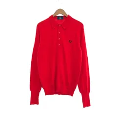 FRED PERRY フレッドペリー ニットポロシャツ サイズ:M  K9811   レッド メンズ / 240001171592