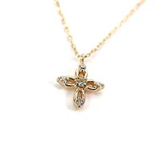 AHKAH blanc アーカーブラン❤️ネックレスミュゼクロスK18ゴールド