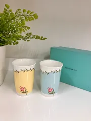 未使用 TIFFANY&Co. ティファニー フリーカップセット PINK TULIP ピンクチューリップ