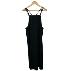 BLUE LABEL CRESTBRIDGE(ブルーレーベルクレストブリッジ) ワンピース サイズ38 M レディース美品  黒 ノースリーブ/ひざ丈