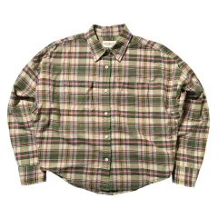 レディース M-L デニム アンド サプライ ラルフローレン クロップド CHECK シャツ