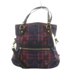 コーチ COACH シグネチャー トートバッグ ハンドバッグ ショルダーバッグ 2way チェック柄 ピンク 黒 ブラック 青 ブルー 21139 /AN15
