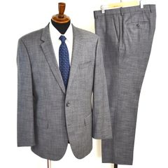 ボス HUGO BOSS ブルー系アンコンスーツ 着用数回の極美品 44 S-M