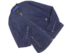 ZARA ザラ スウェード調 ブルゾン ジャケット size42/ネイビー ■◇ メンズ