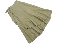 LOUNIE ルーニィ フリル 巻き ラップ スカート size36/カーキ ■◇ レディース