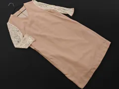 green label relaxing グリーンレーベルリラクシング ユナイテッドアローズ レース 切替 Iライン ワンピース ピンクベージュ ■◇ レディースのサムネイル