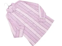 Leilian レリアン ストライプ ブラウス シャツ size9/紫 ■◇ レディース