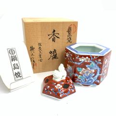 清水焼 赤画香炉 - メルカリ