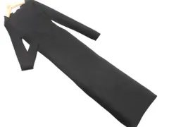 ZARA ザラ フェイクレイヤード リブ ニット ワンピース sizeS/黒 ■◇ レディース