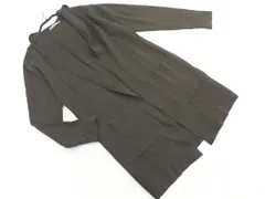 nano universe ナノユニバース フーディー ロング カーディガン sizeS/カーキ ■◇ メンズ