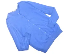 ENFOLD エンフォルド シルク混 カーディガン size38/青 ■◇ レディースのサムネイル